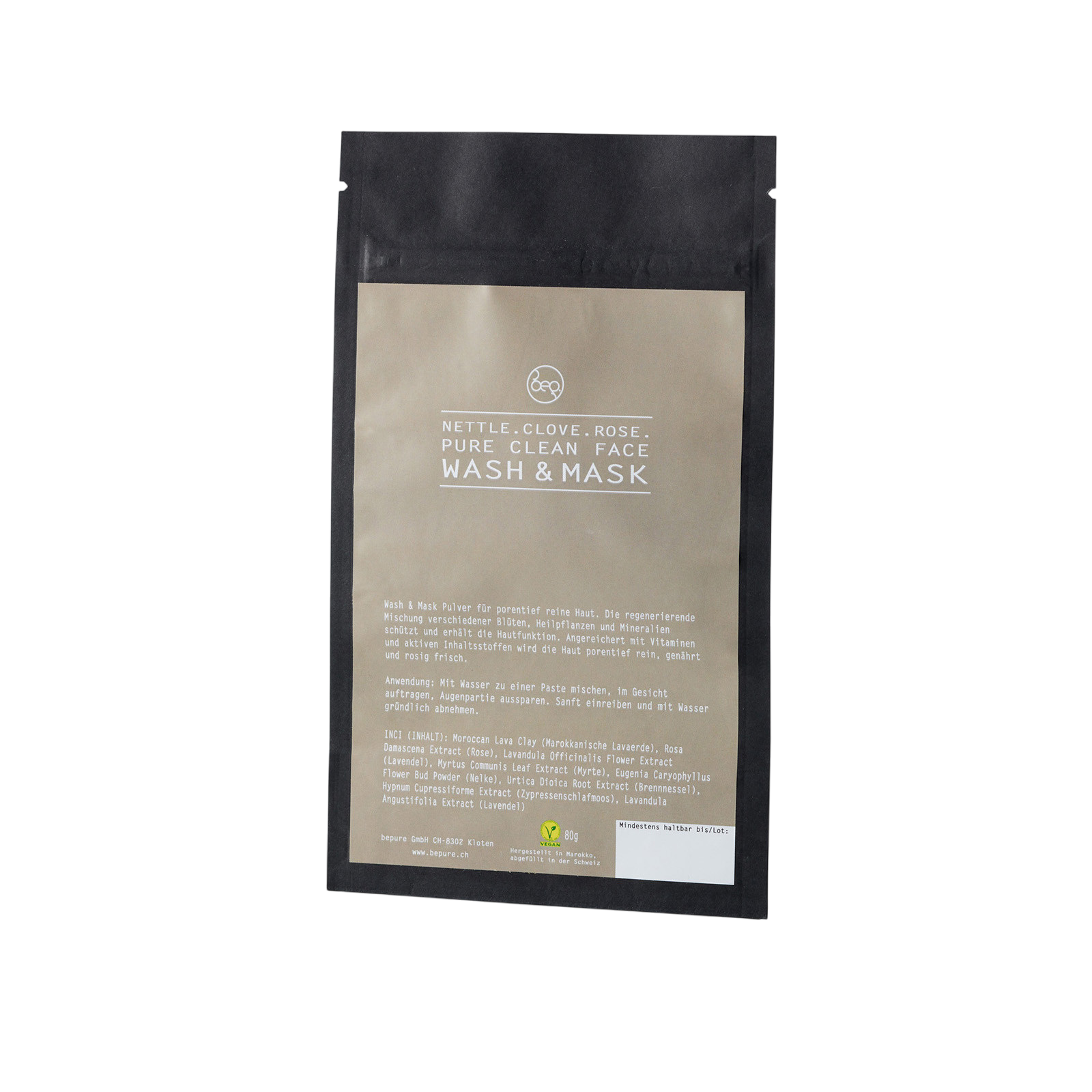 Refill Gesichtsmaske - PURE CLEAN FACE - Wash & Mask, 80g