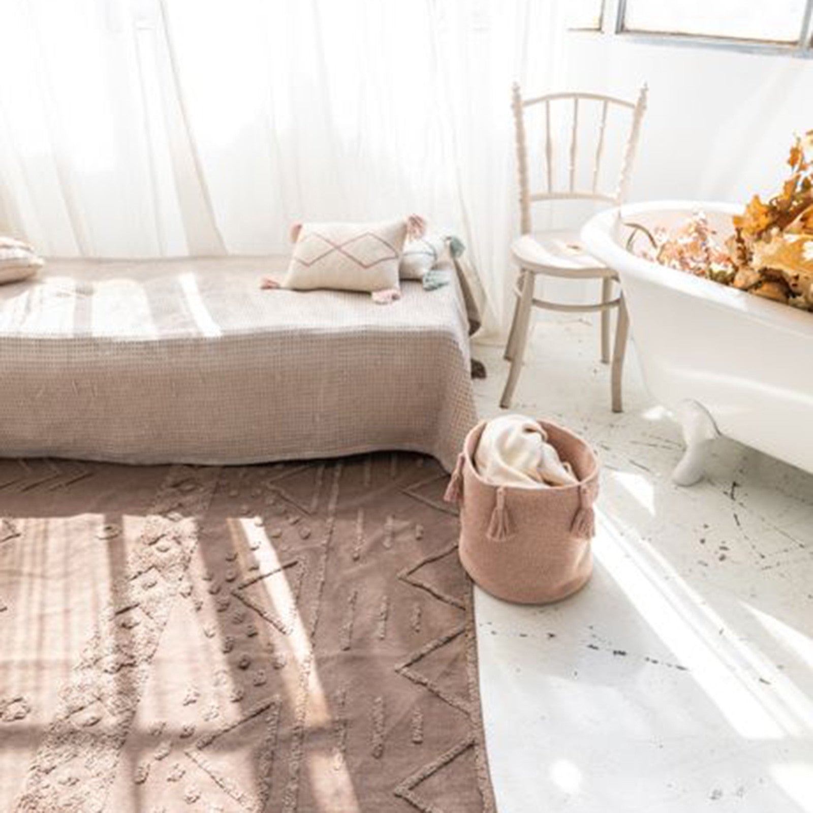 Storage basket Woody Vintage Nude