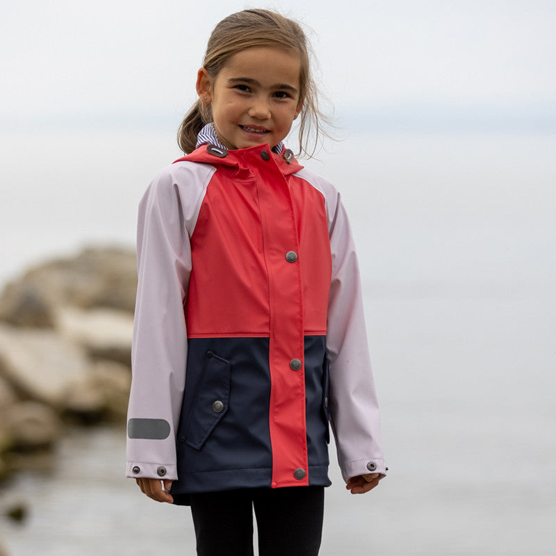 Kids Jule rain jacket cayenne red