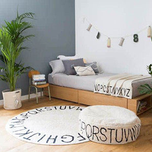 Tapis Round ABC Natural-Negro / Natural-Black