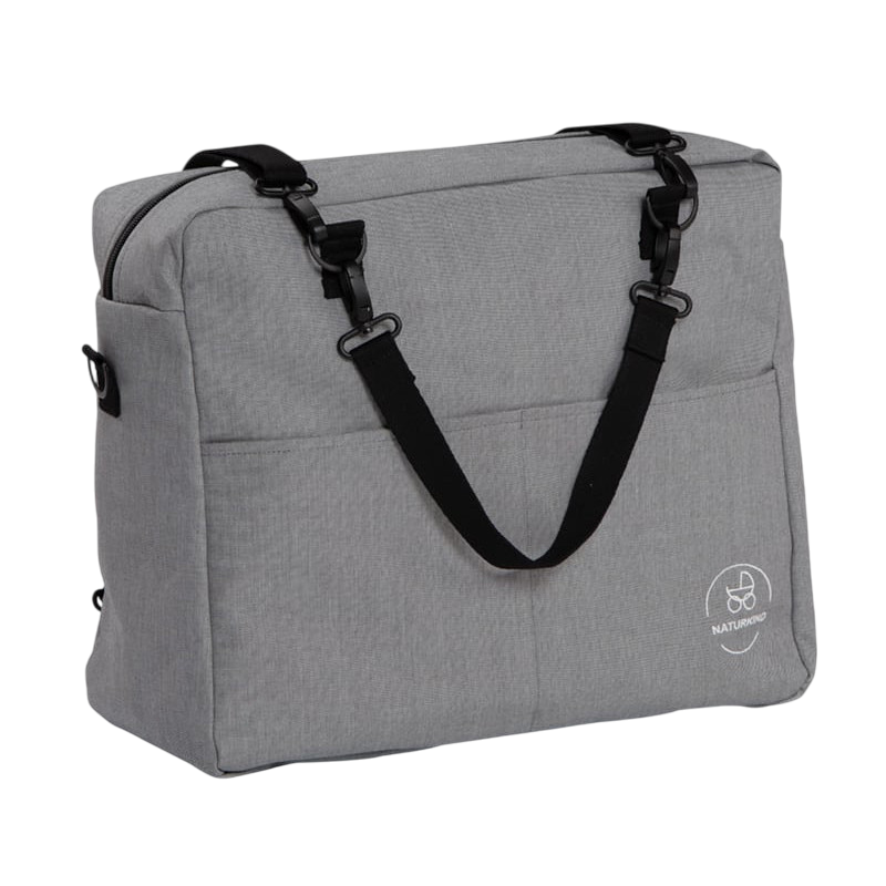 Wickeltasche grau-meliert