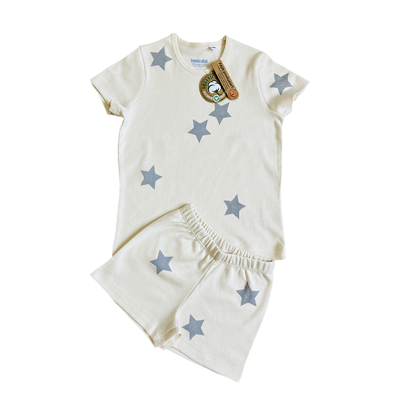 Pajamas short sleeve gray