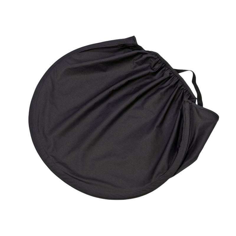 Voile d'ombrage semi-circulaire, noir