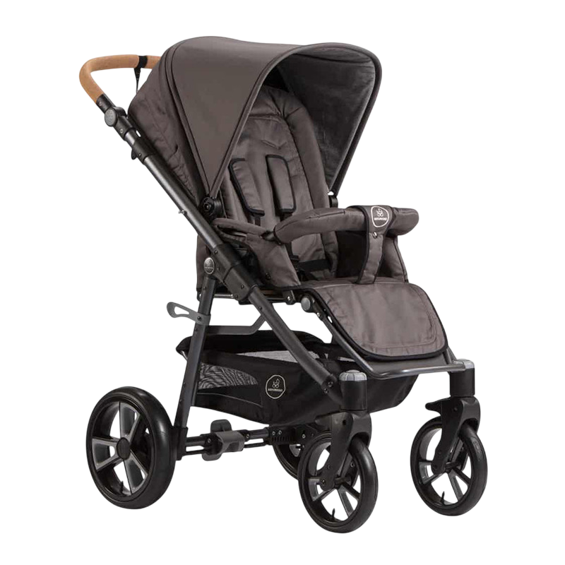 Poussette Lux, roue en PE, suricate