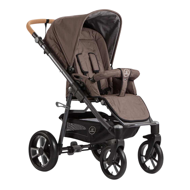 Poussette Lux, roue en PE, noix