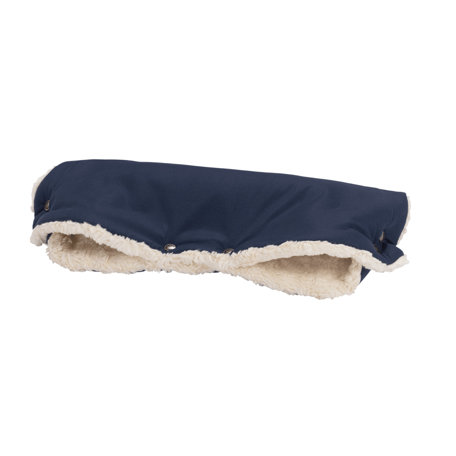 Baby carriage muff, cotton, dark blue