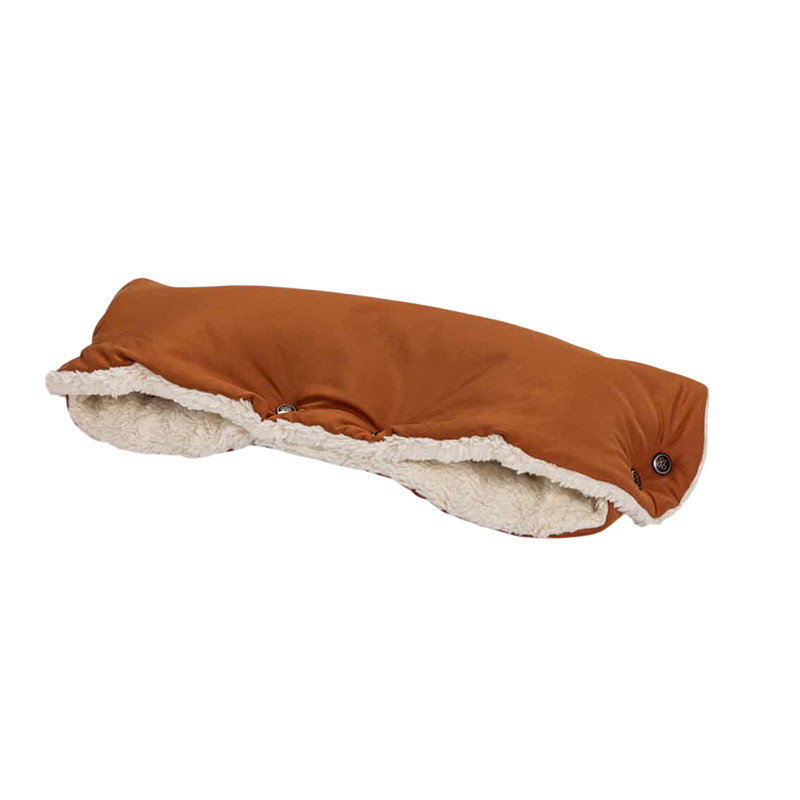 Muff de poussette, coton, terracotta