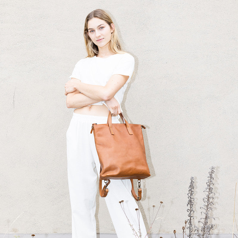 3-in-1 Tote Bag Brown