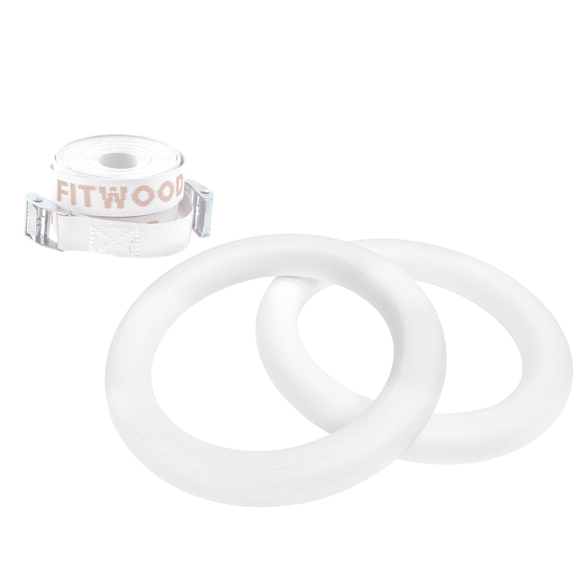 Anneaux de gymnastique enfants blanc - Bandes blanches