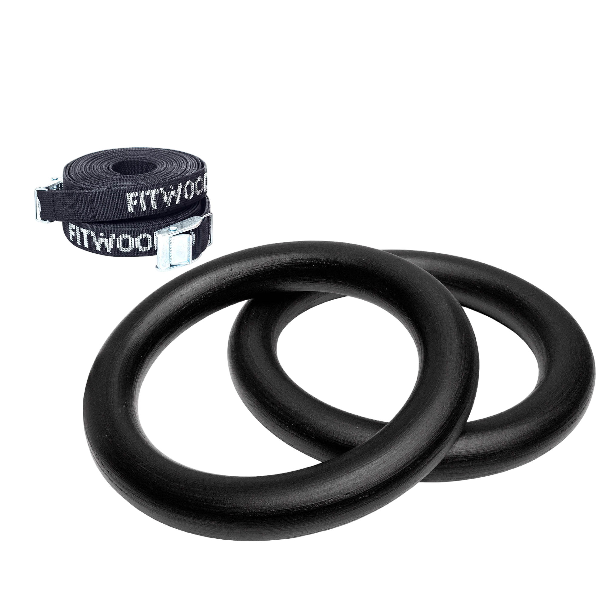 Anneaux de gymnastique enfants noir - Rubans noirs