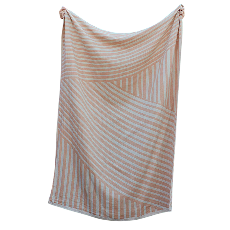 Ole Hamamtuch sweet potato/offwhite 135x180 cm