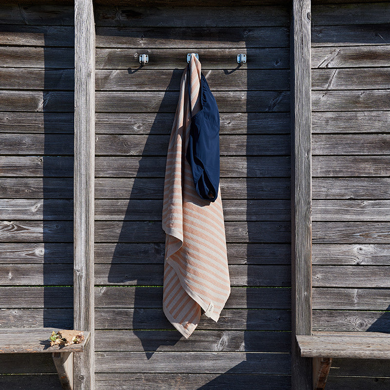 Ole hammam towel sweet potato/offwhite 135x180 cm