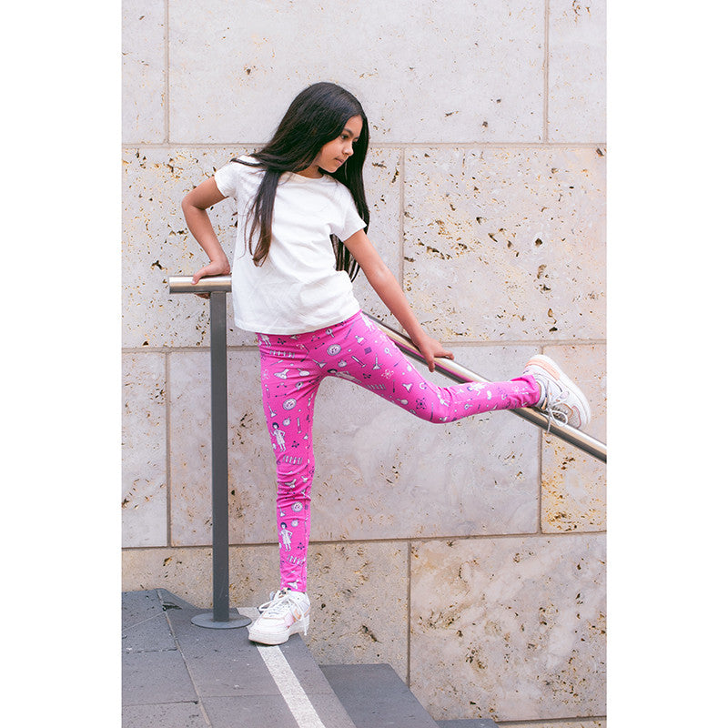 Scientists leggings pink