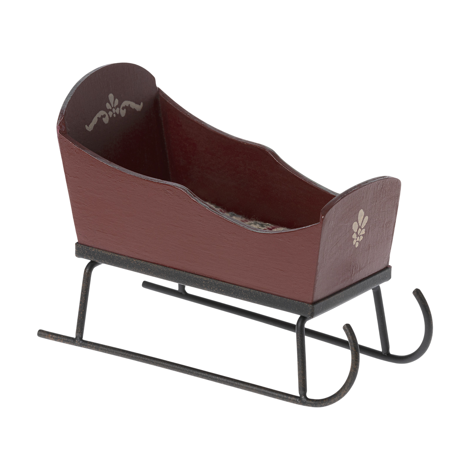 Maileg Mouse Sled Red