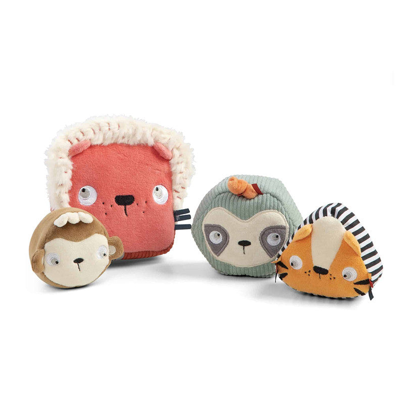 Stacking tower, shapes, safari