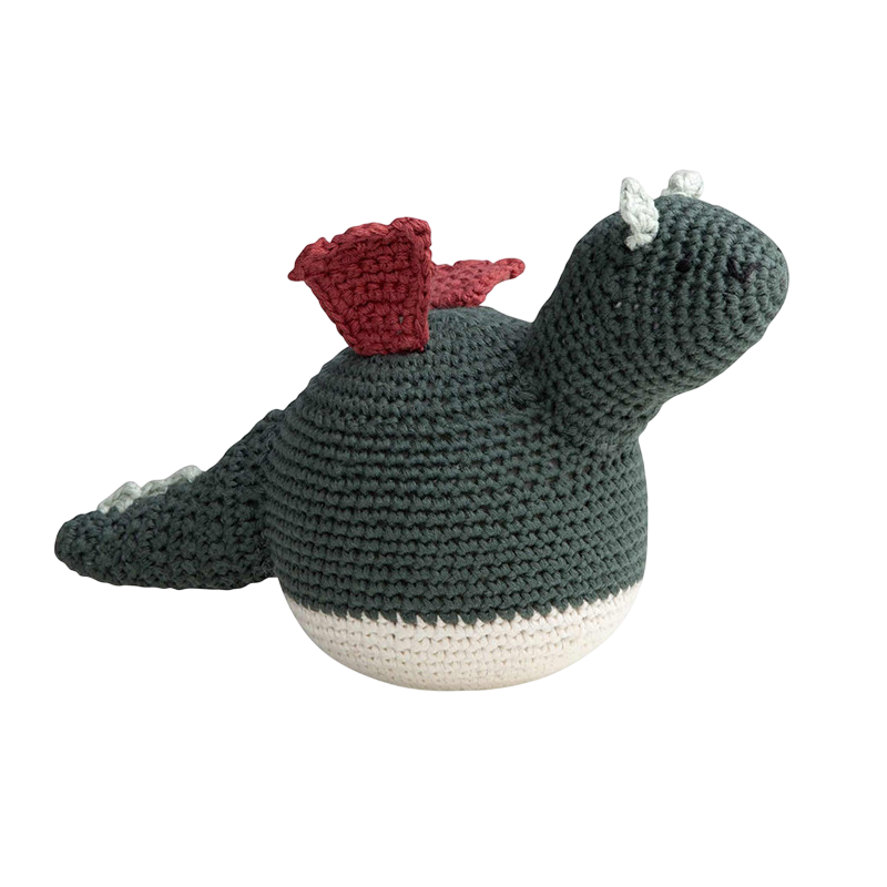 Crochet stand-up figure, dragon