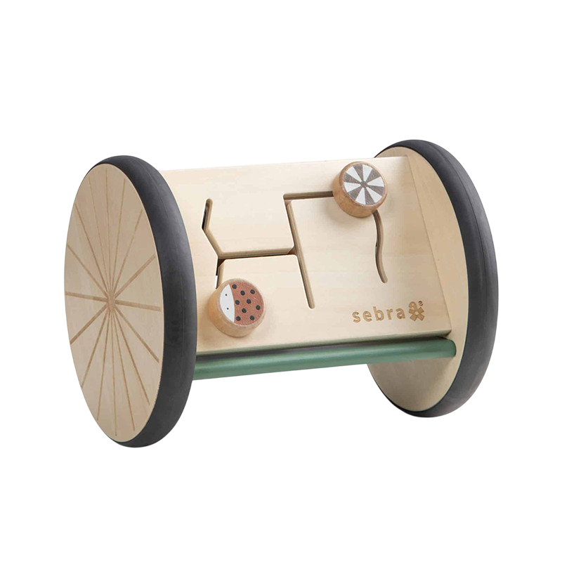 Rollender Aktivitäts-Spiegel aus Holz, Woodland