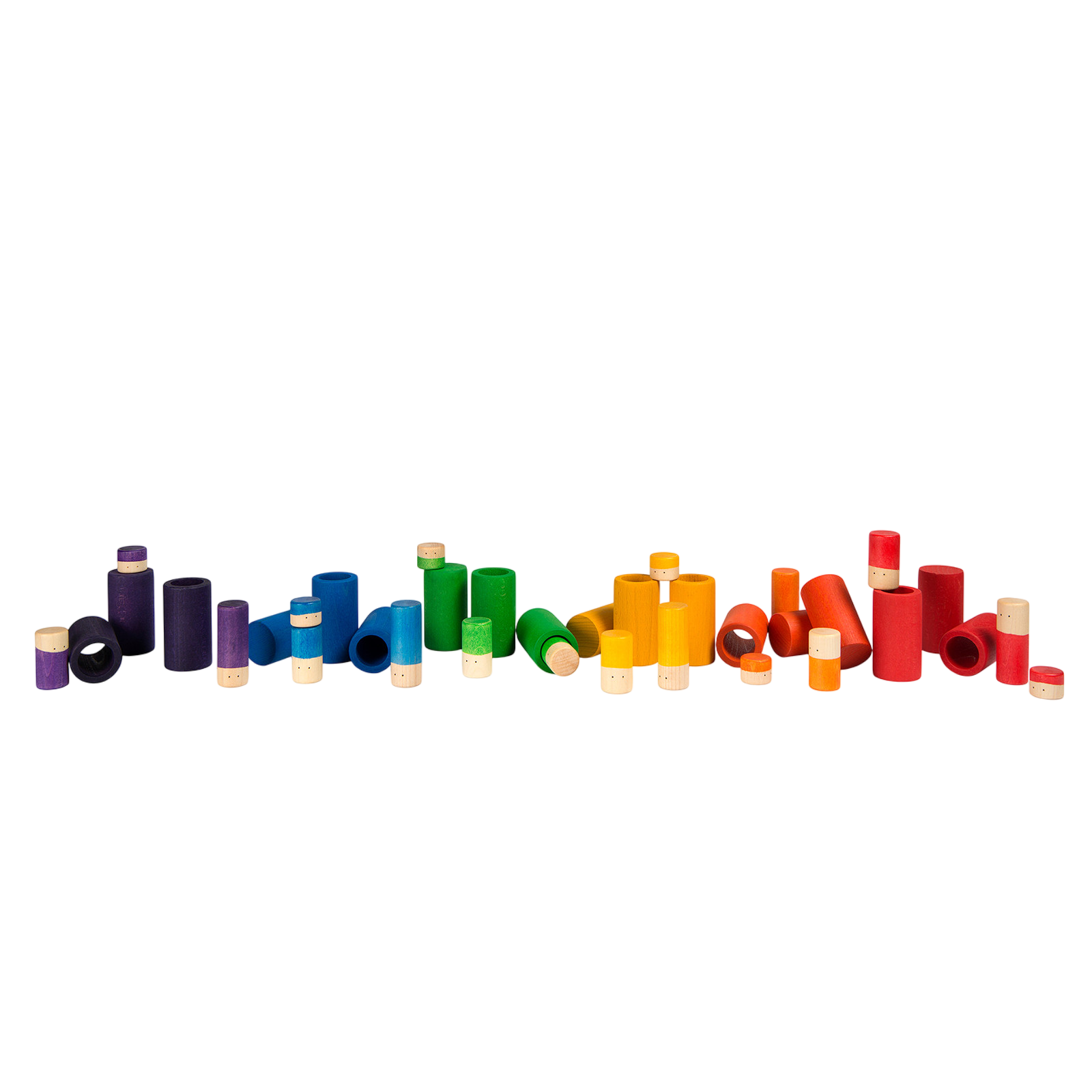 Holzspielset LO 36-teilig (Basic Colors) Grapat