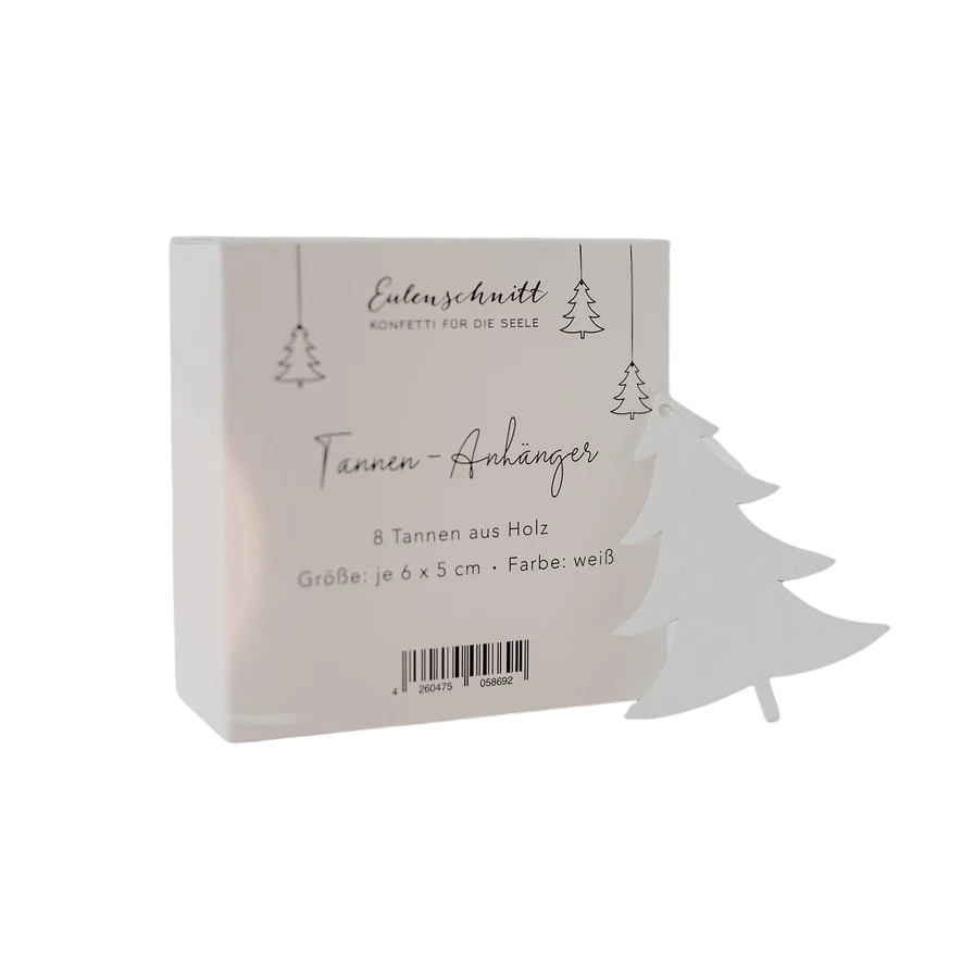 Pendentifs en bois Sapin blanc (set de 8)
