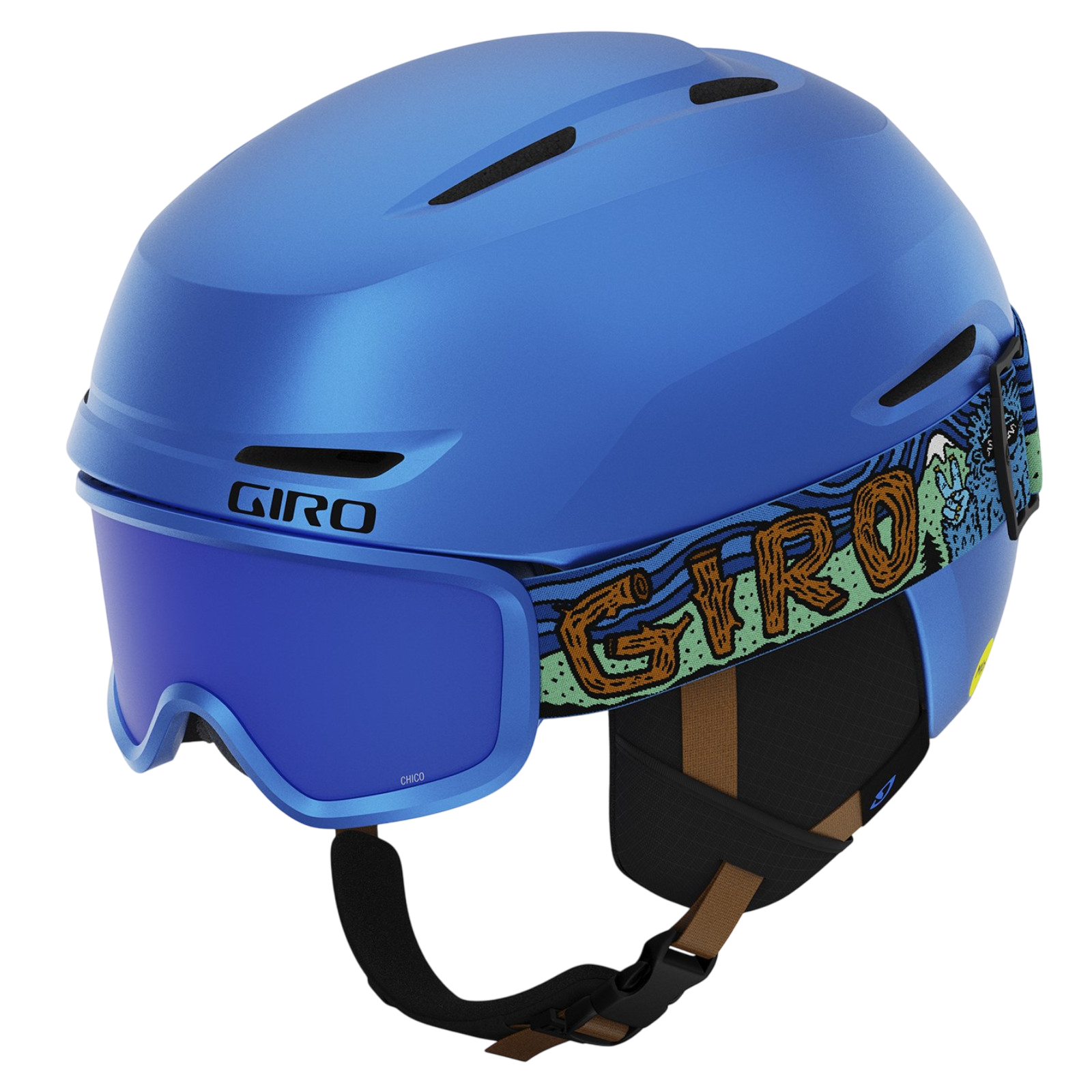 Casque de ski Spur Flash Combo blue shreddy yeti