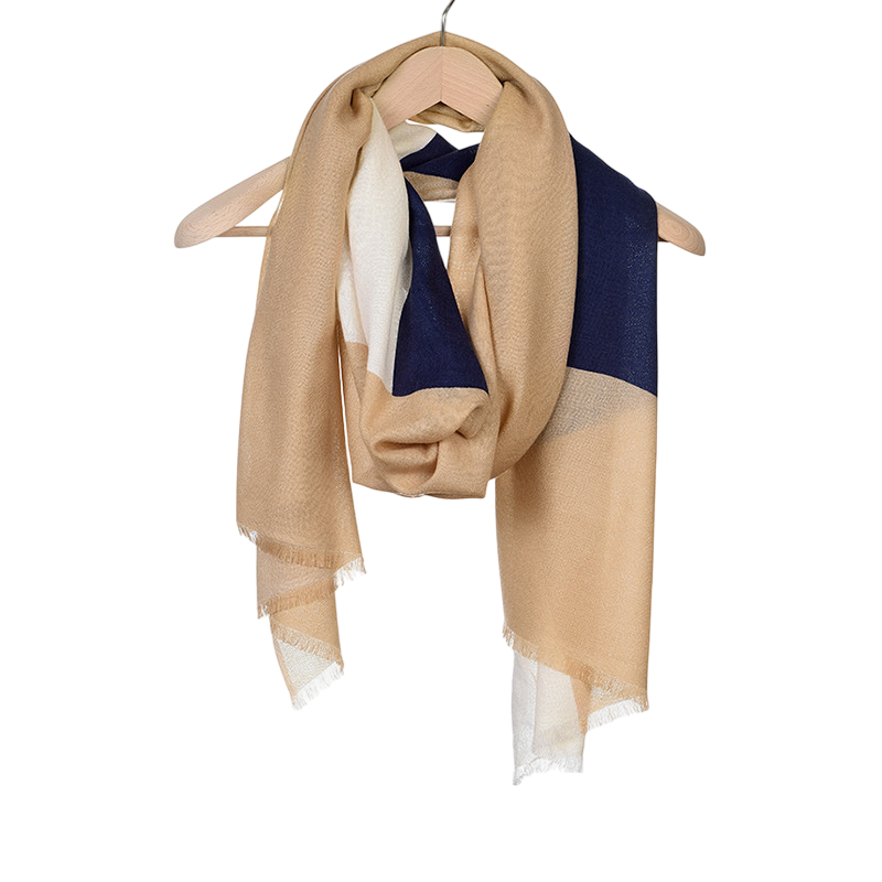 Woll-Schal Blox Navy