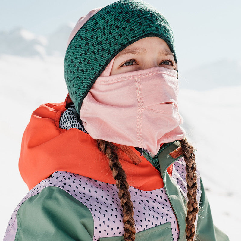 Gesichtsmaske Balaklava Merino Vista Sunset rose