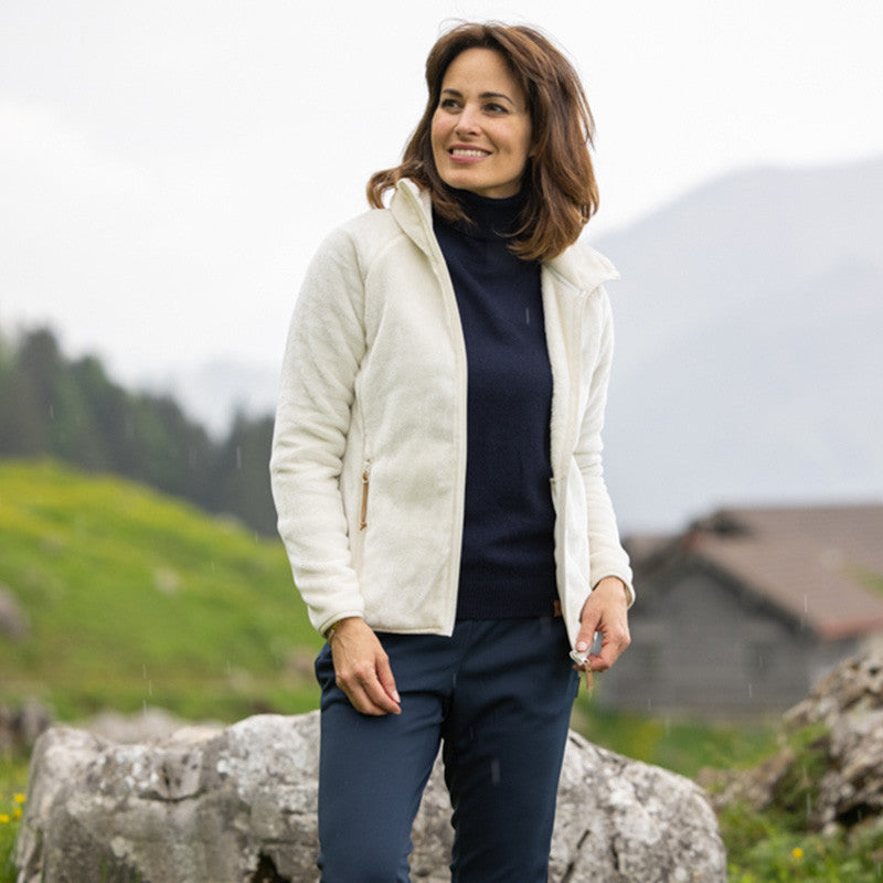 Women's fleece jacket Romy arctic wolf