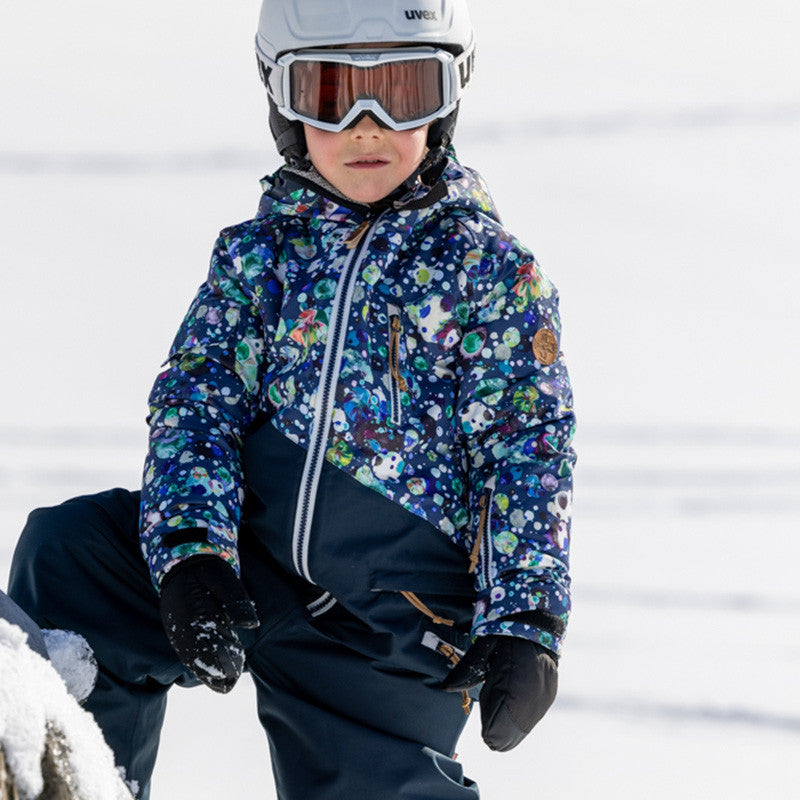 Kids Caspar winter onesie total eclipse