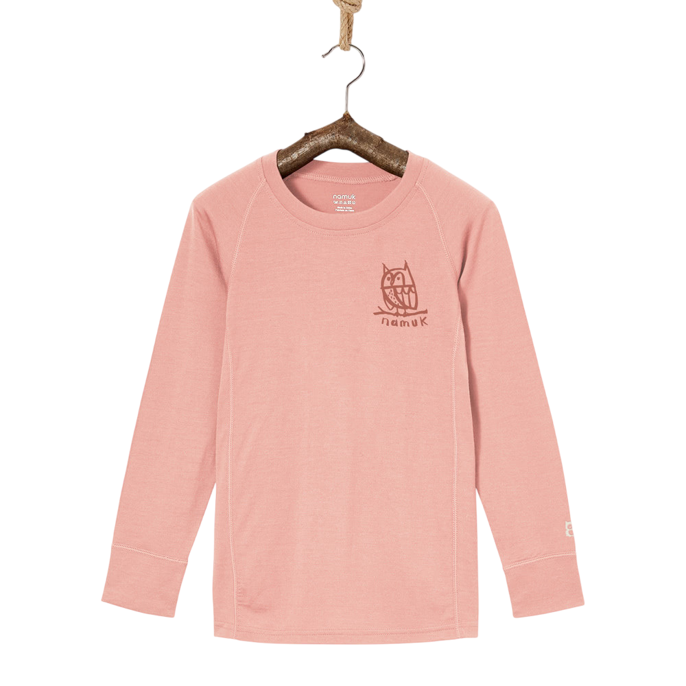 Langarmshirt Merino Uil Elo Sunset Rose