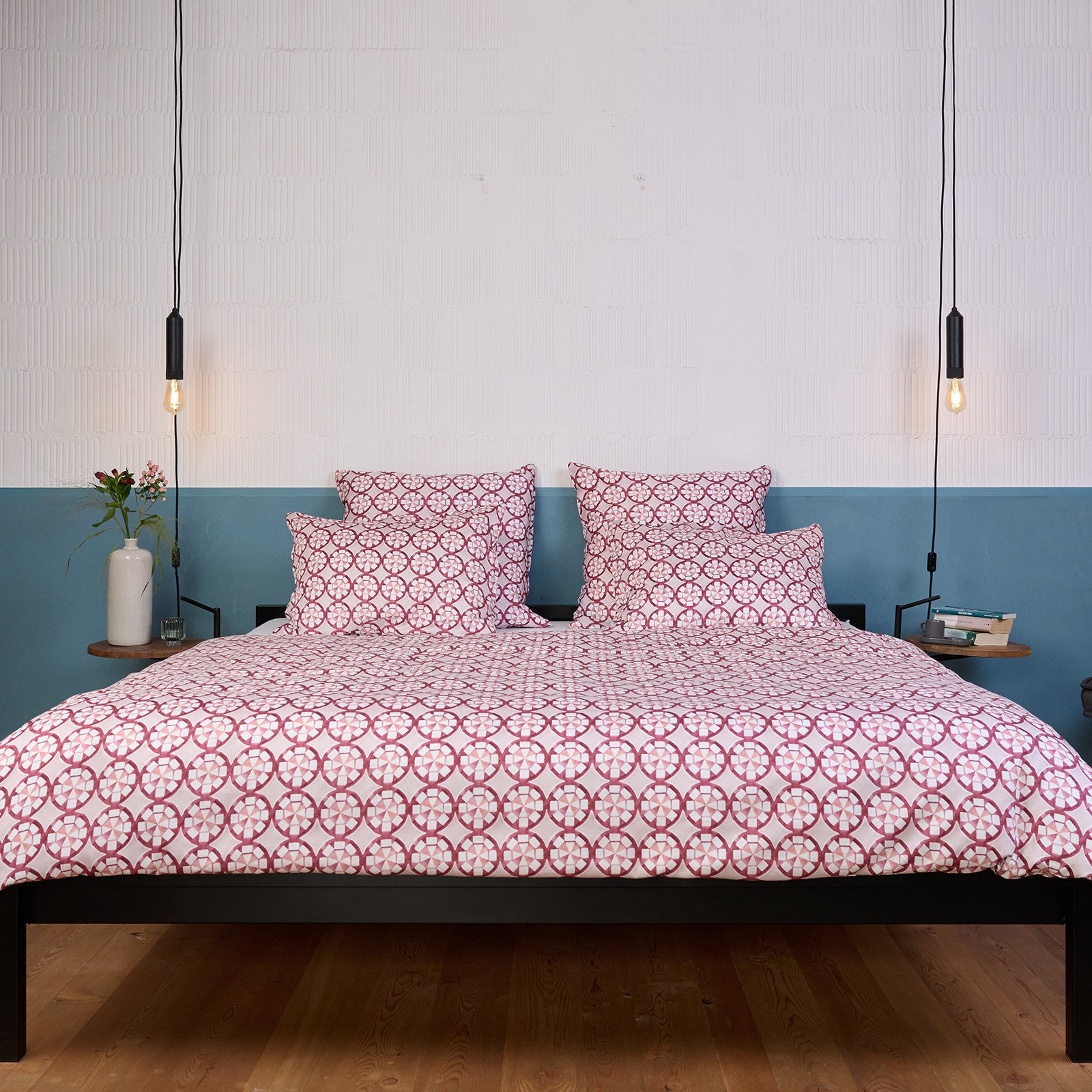 Firenze Housse de couette 200x210 cm silver/marsala