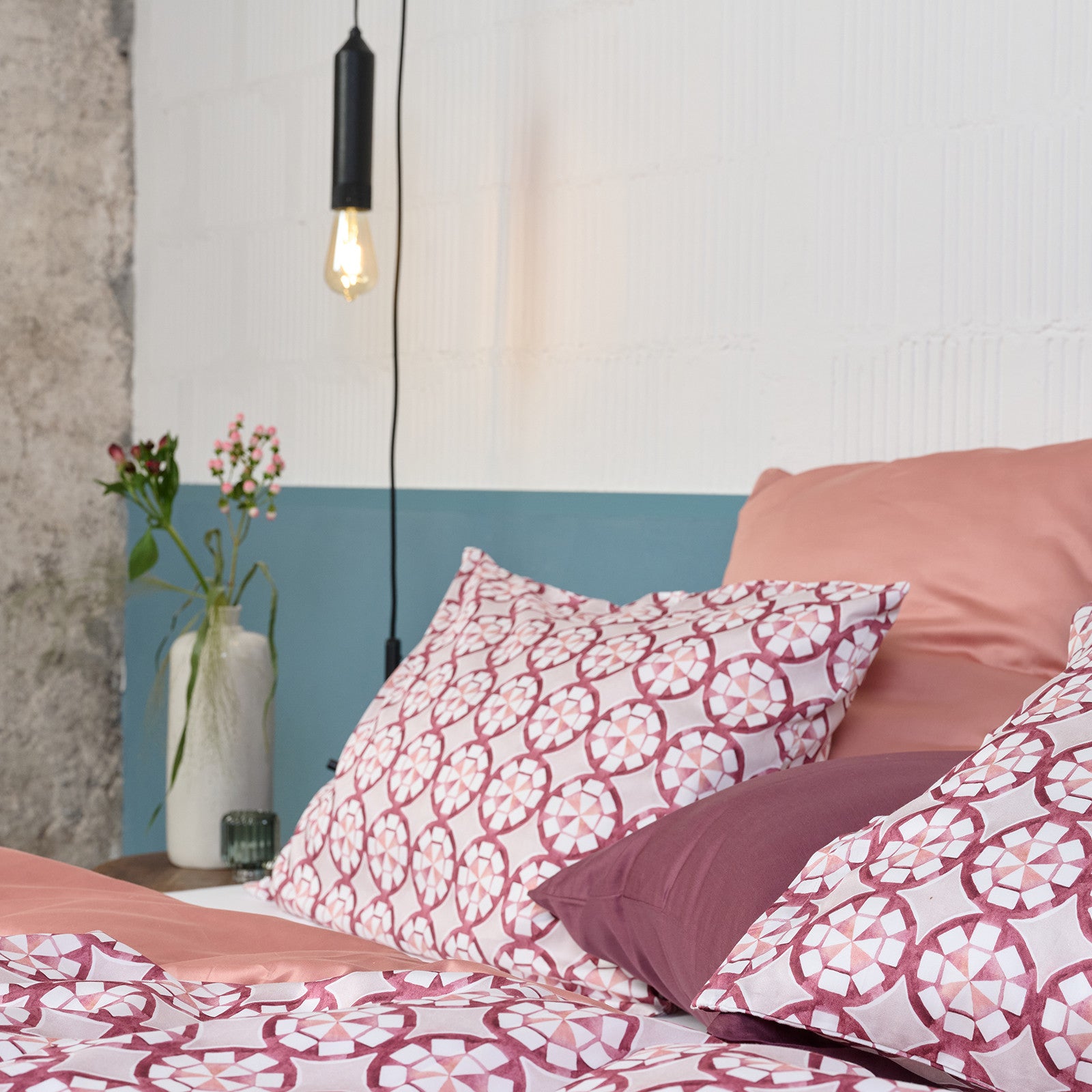 Firenze cushion cover 50x70 cm silver, marsala