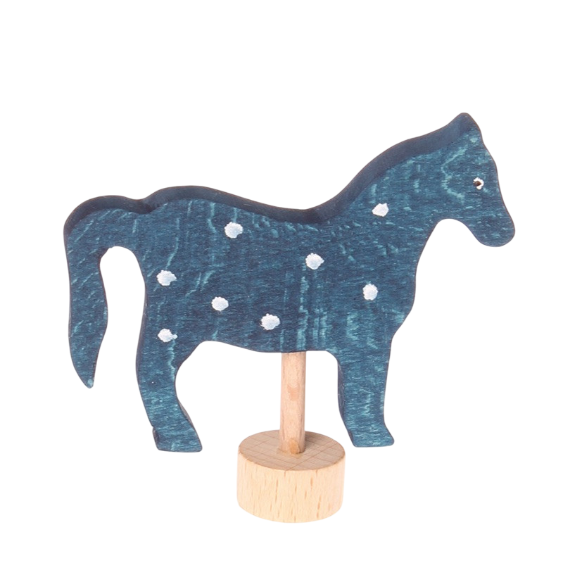 Grimms blue horse plug-in figure