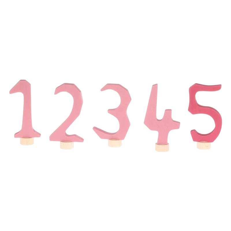 GRIMM's Pink Number Plugs Set 1-5
