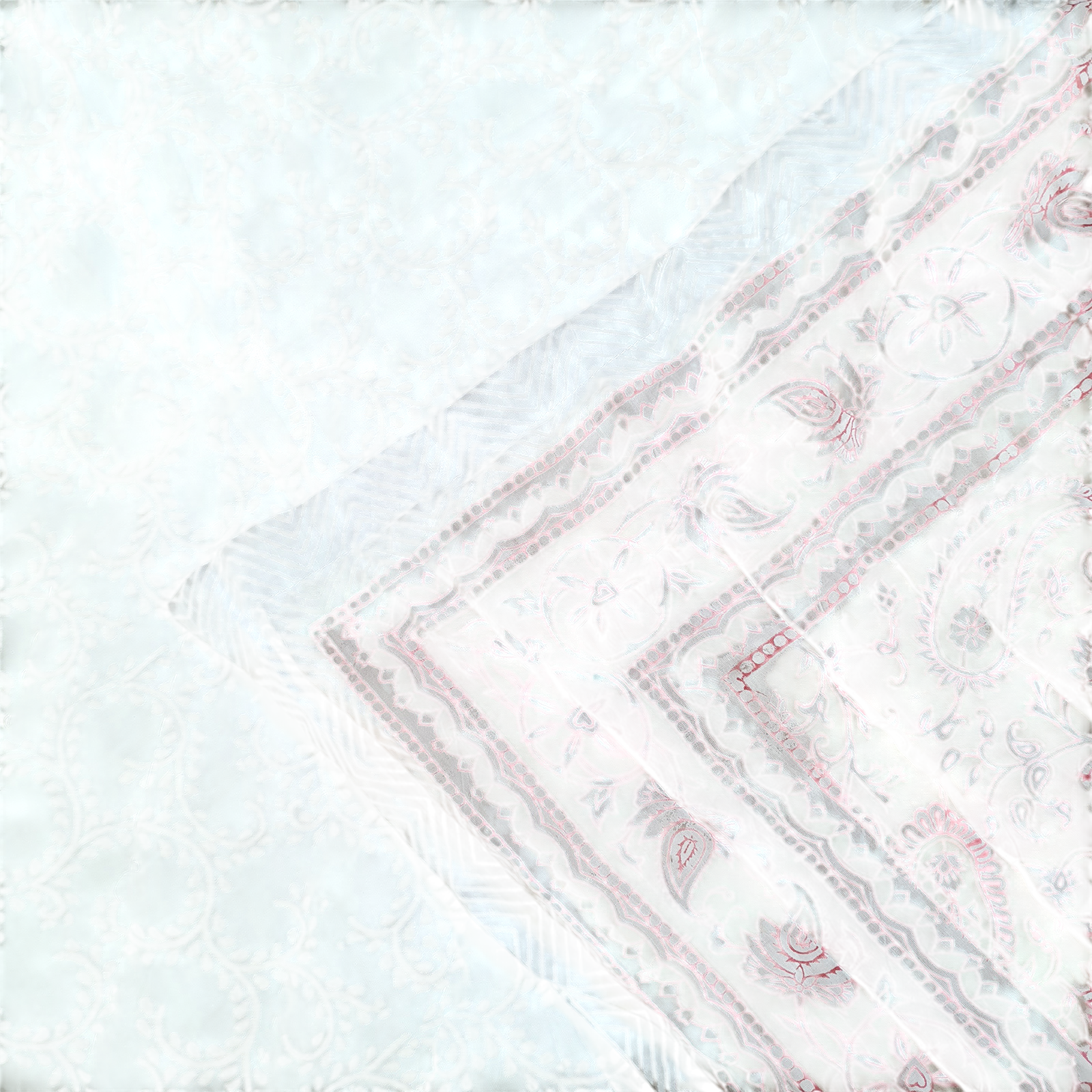 Couette Single Block Print Pasley Brown