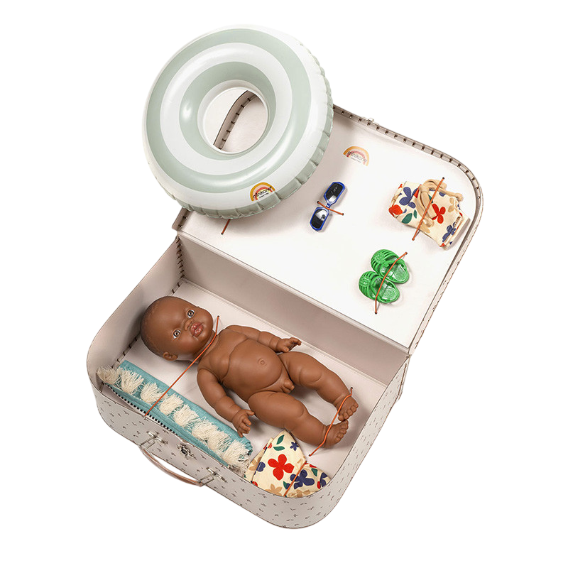 Gordis : Valise "Bord de mer" avec poupée garçon