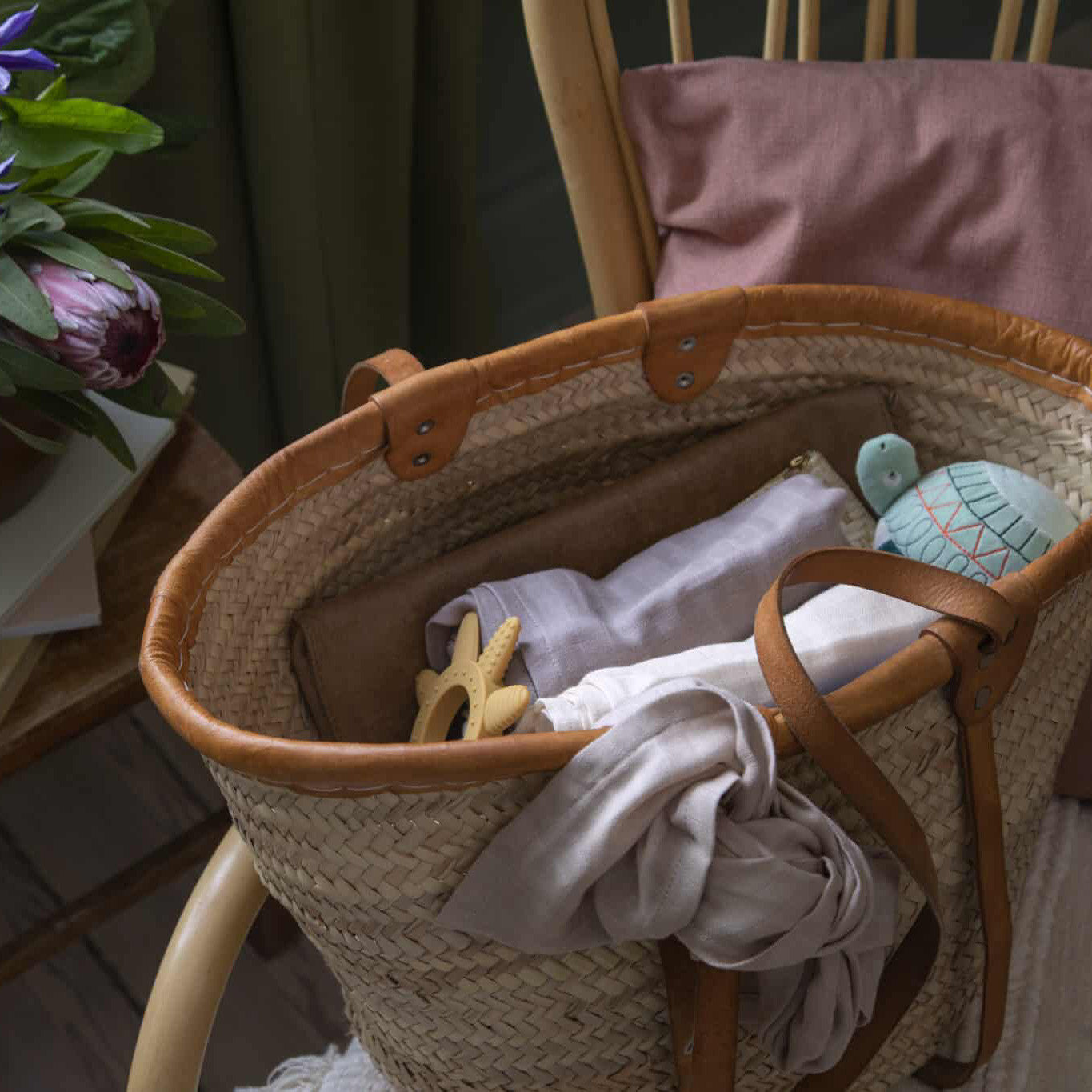 Burp cloths set of 3 Moonlight Beige