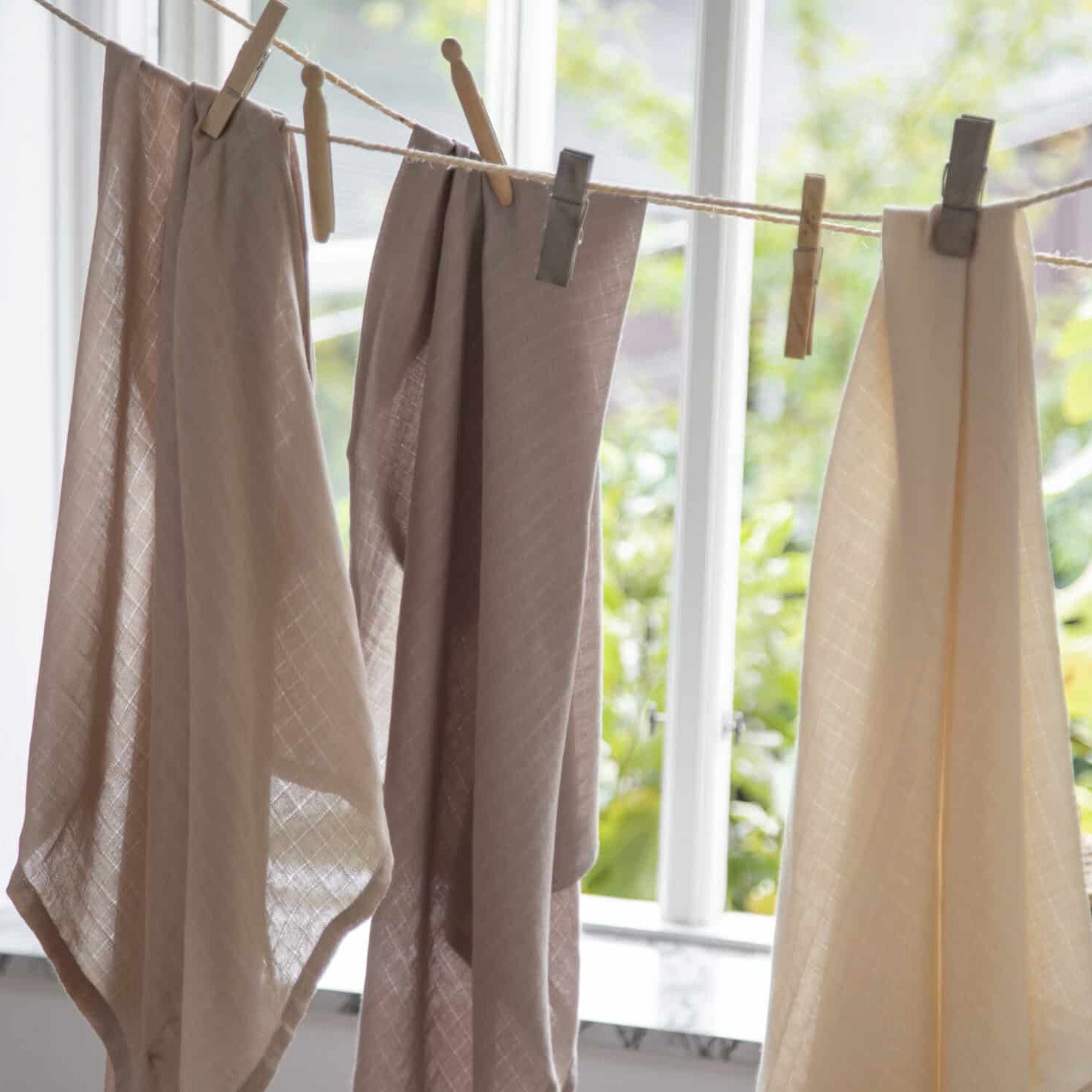 Burp cloths set of 3 Moonlight Beige