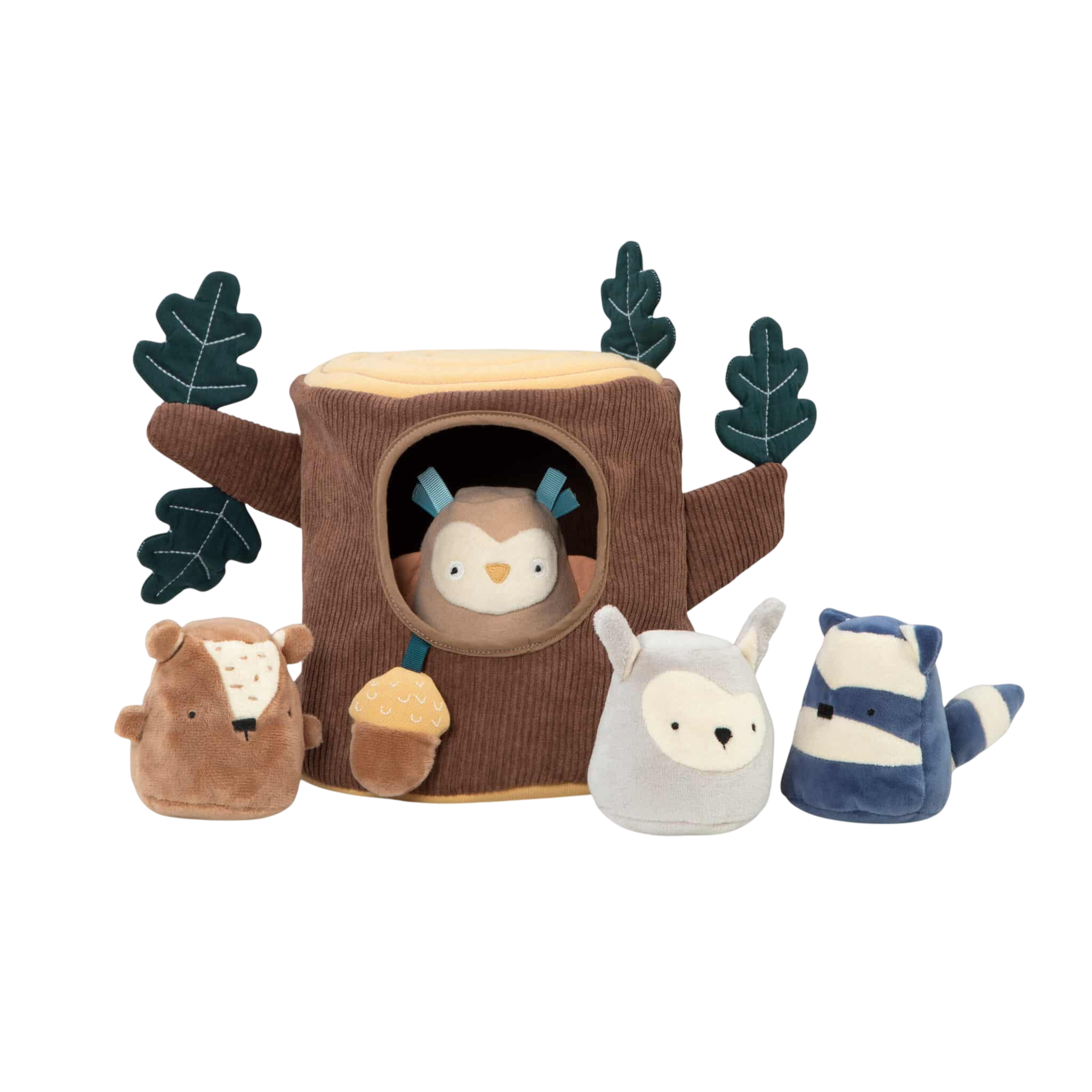 Aktivitätsspielzeug Baumstumpf Braun