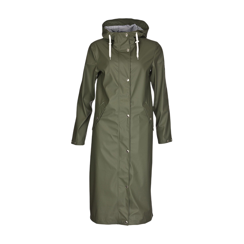 Manteau de pluie pluie de nuages pour femmes deep lichen green