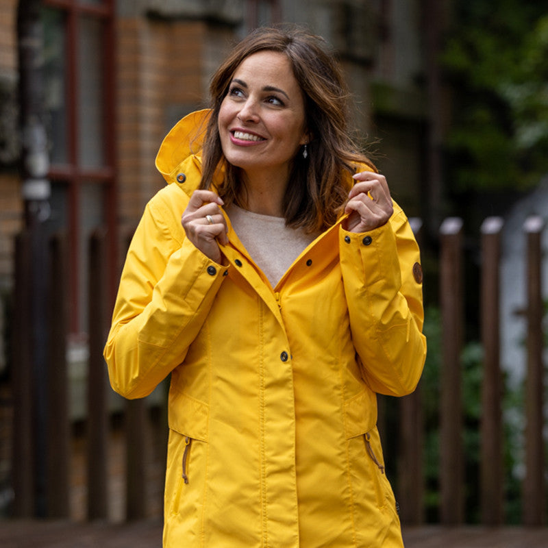 Frauen Regenjacke Lorena lemon chrome