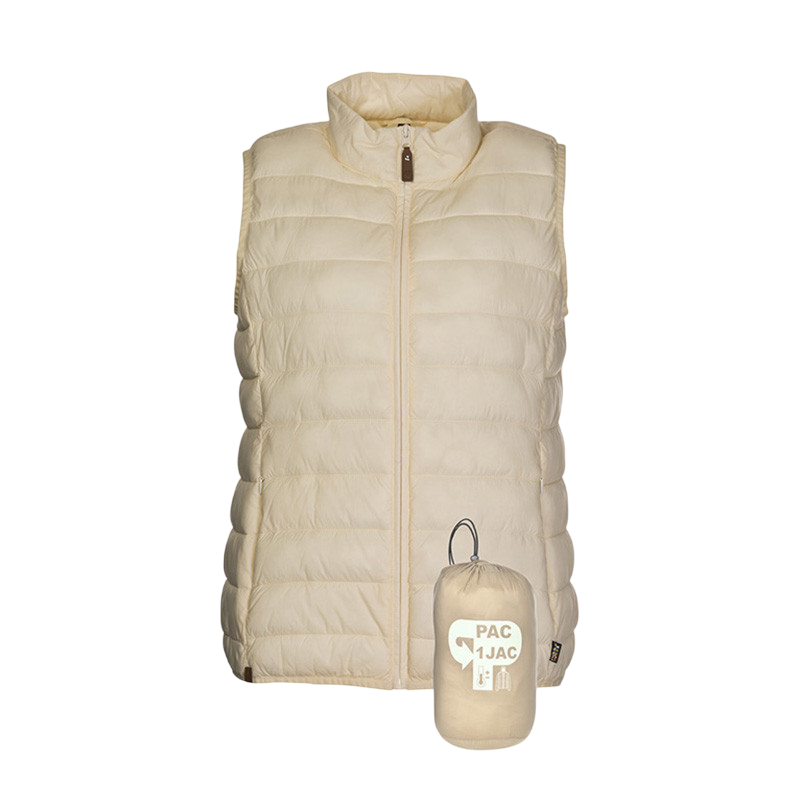Femmes Gilet thermique Pac Vest blanc cassé (egret)