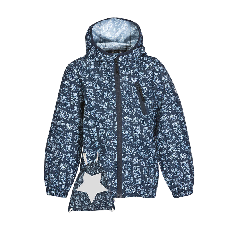Veste de pluie Travelino enfants blue monster