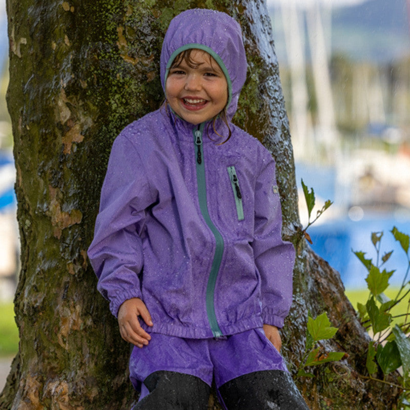 Veste de pluie Travelino pour enfants paisley purple