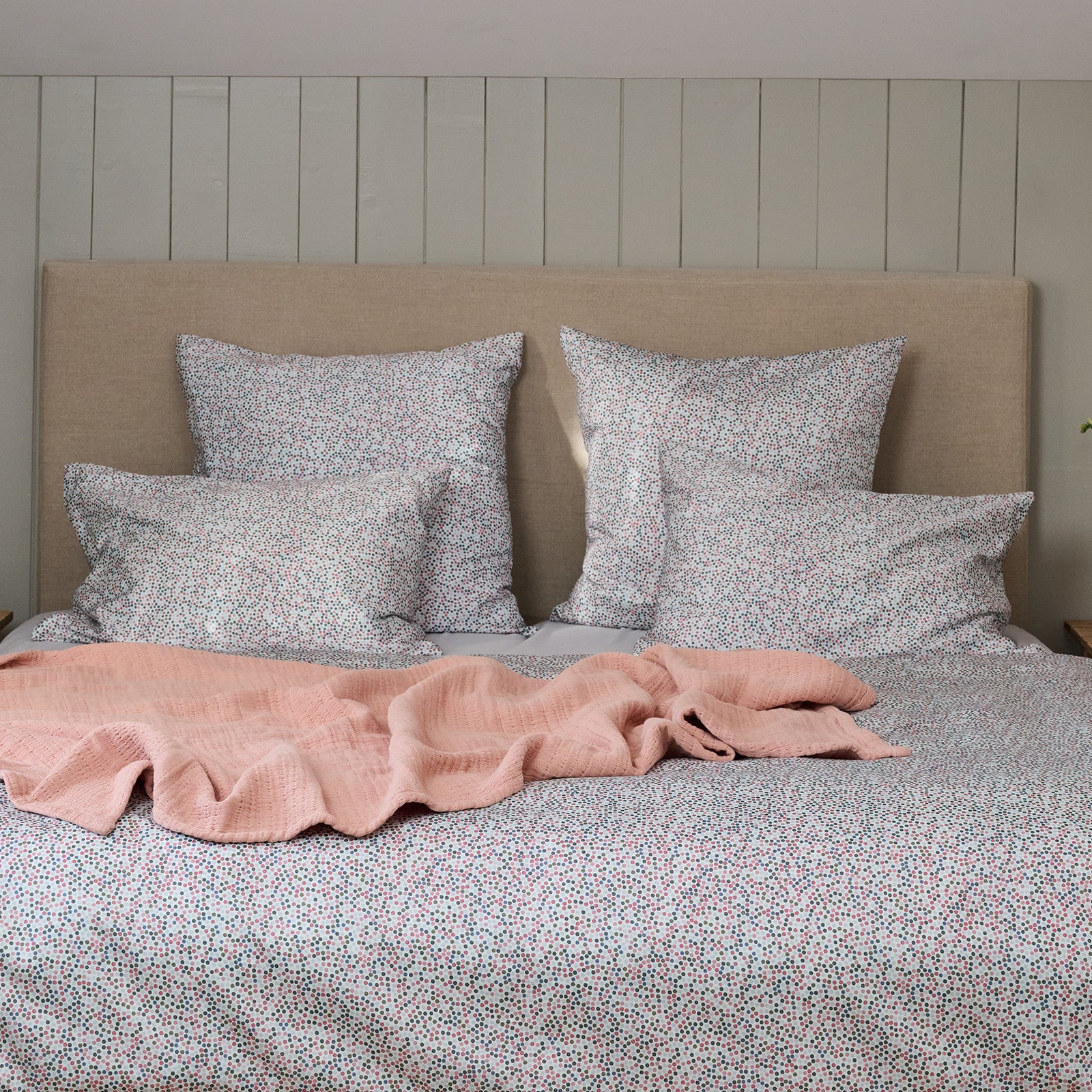 Riga White/Multicolour, housse de couette 160x210 cm