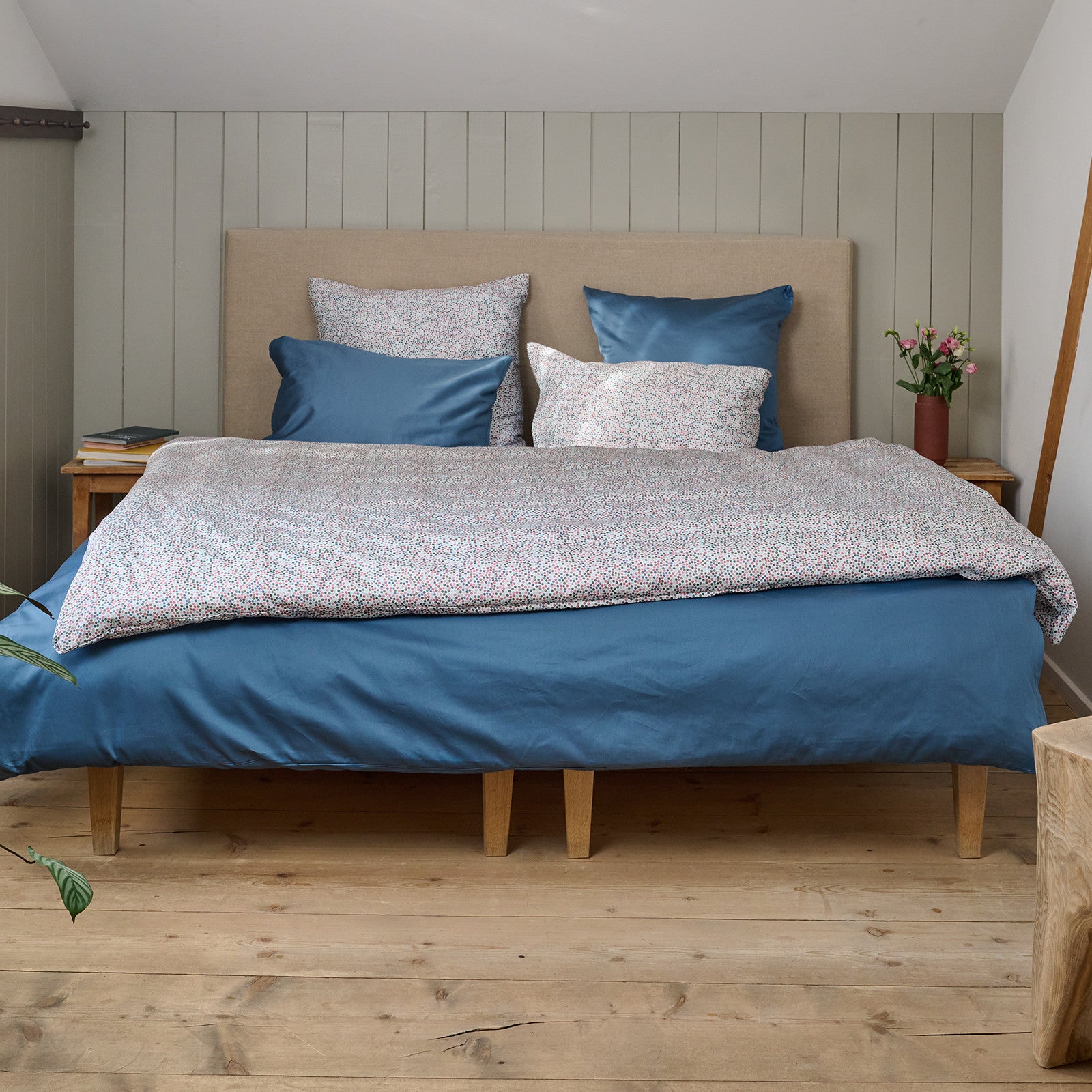 Riga White/Multicolour, housse de couette 160x210 cm