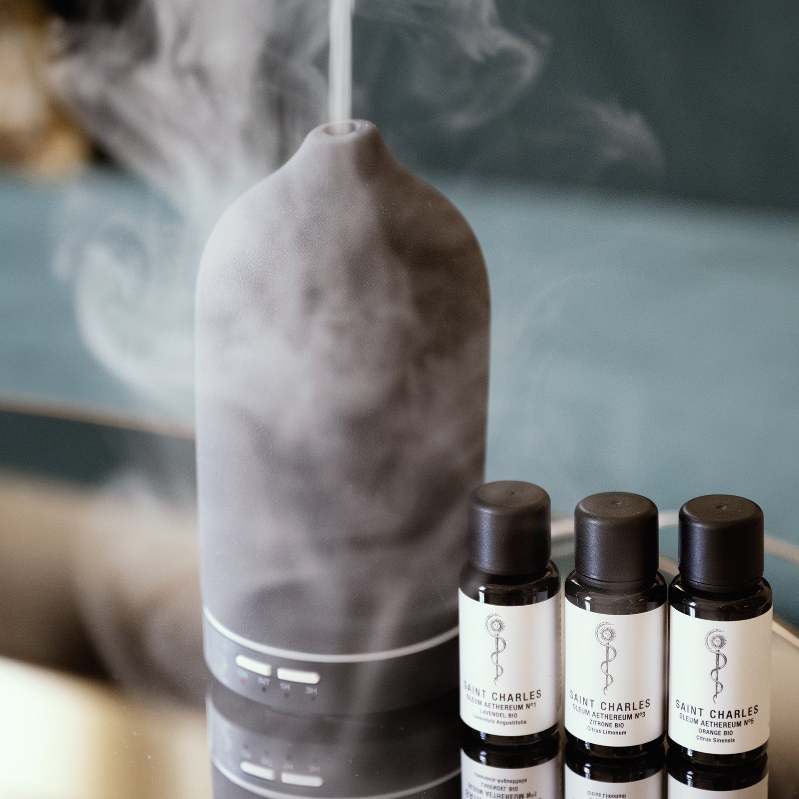 Diffuseur de parfum électrique en céramique Gris