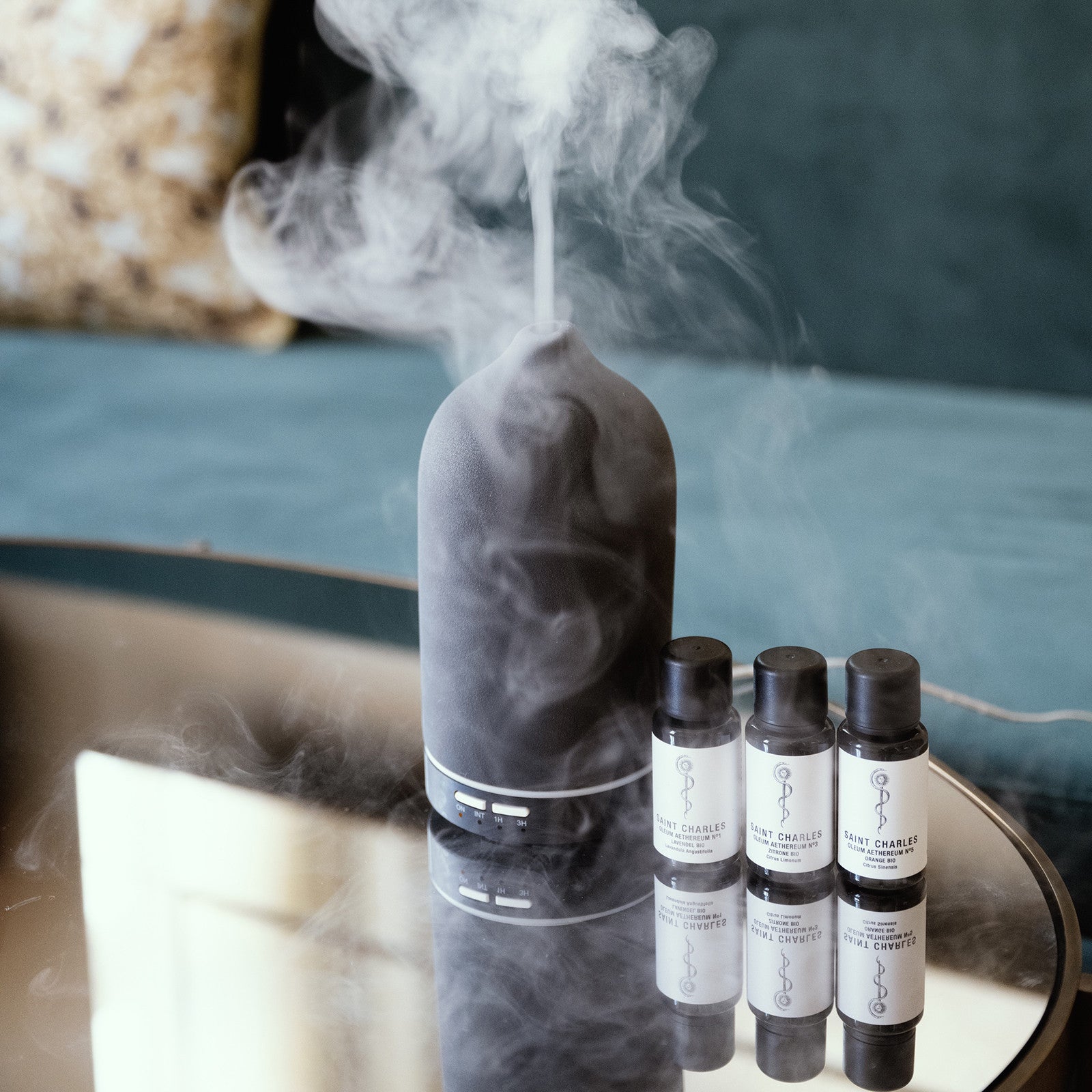 Elektrischer Raumbedufter aus Keramik Schwarz