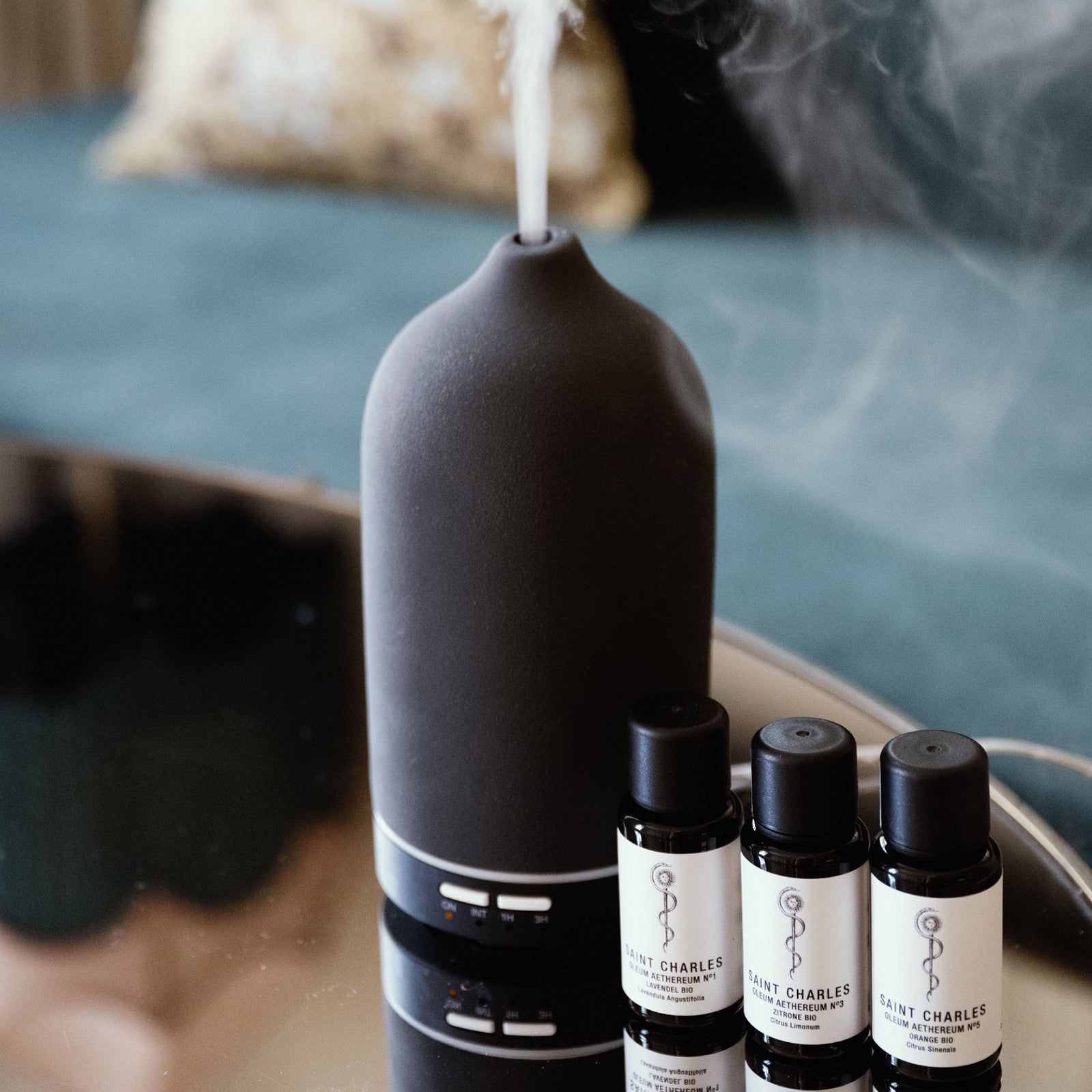 Elektrischer Raumbedufter aus Keramik Schwarz