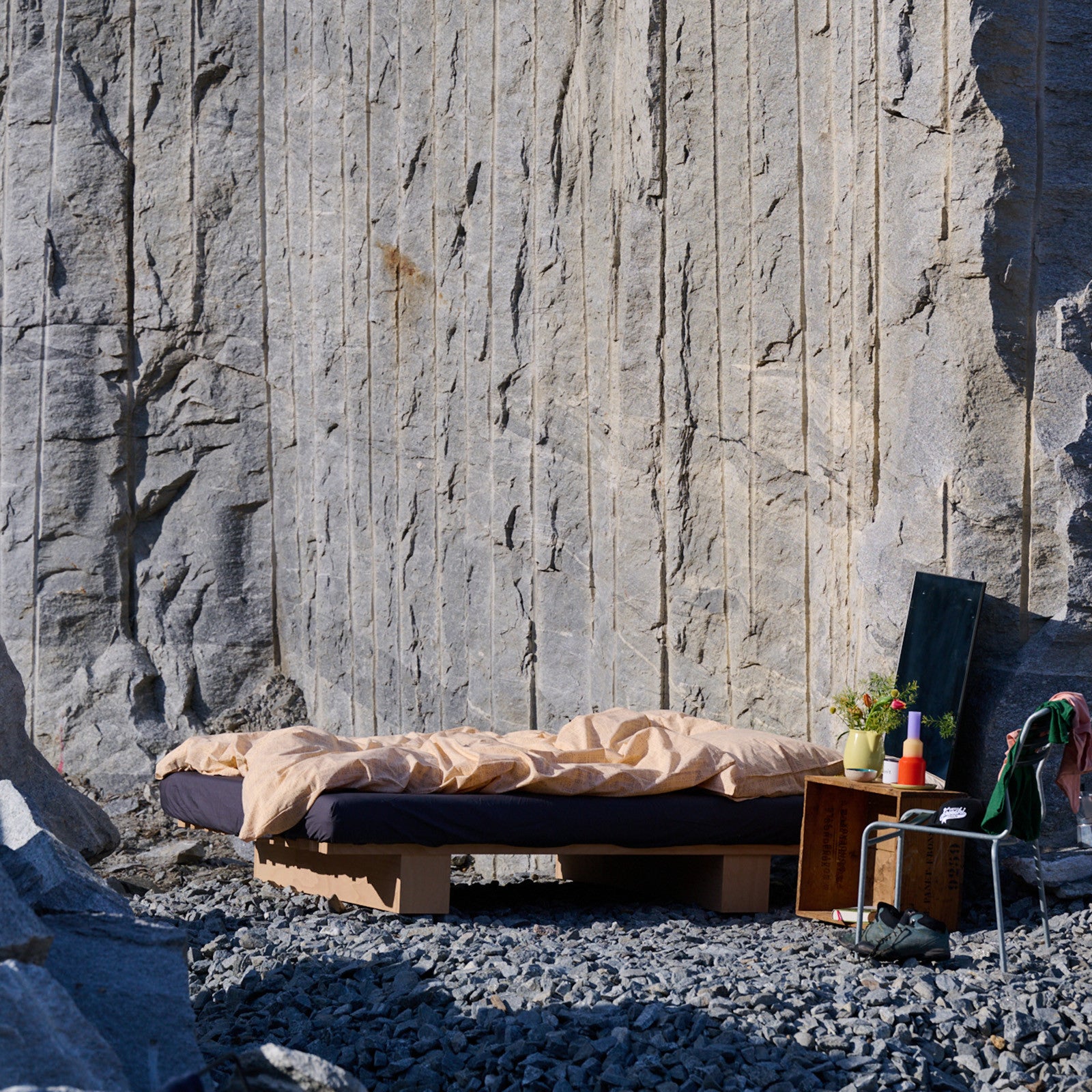 Paula Housse de couette 160x210 cm Apricot, Grey