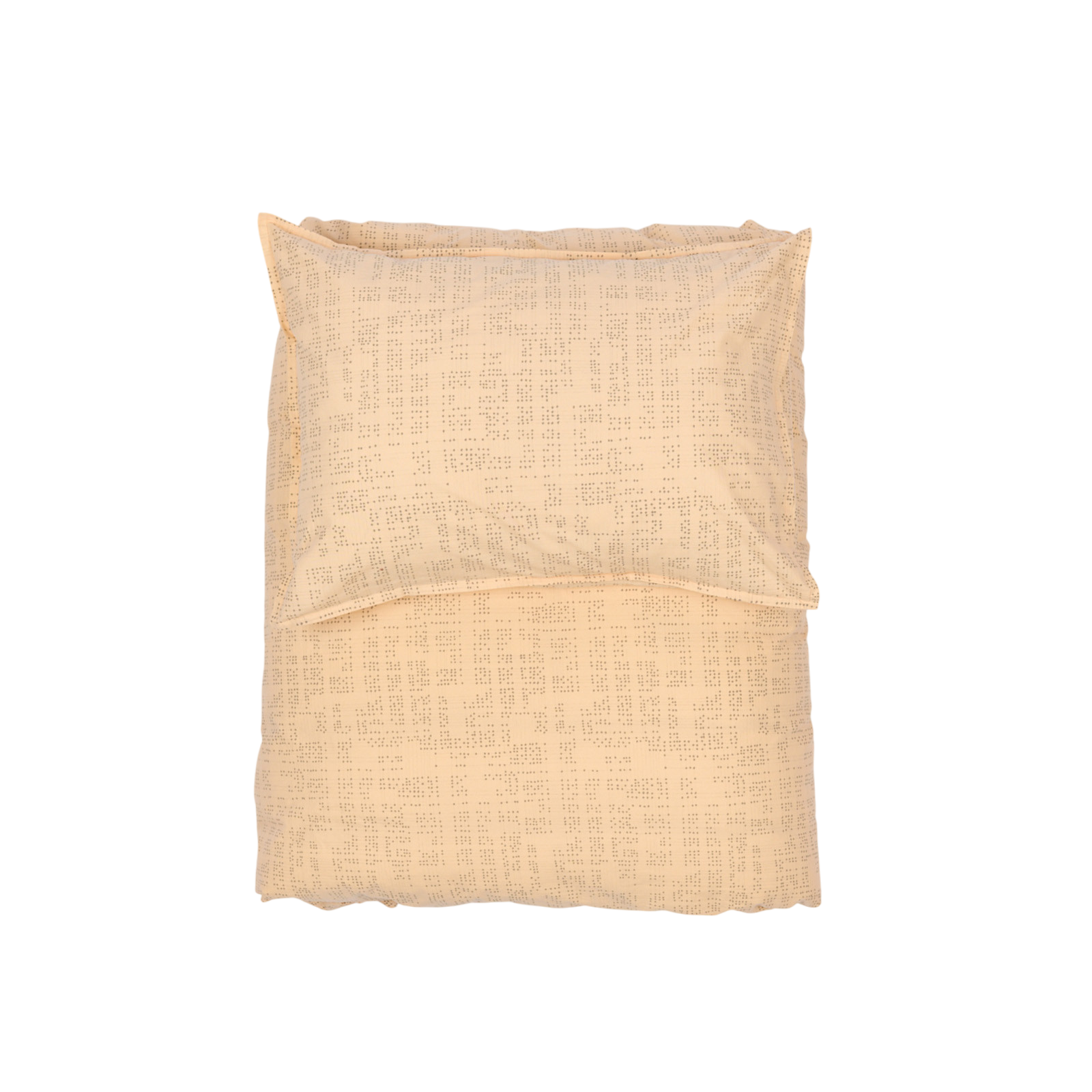 Paula Taie d'oreiller 65x65 cm Apricot, Grey